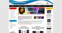 Desktop Screenshot of karaokesky.com