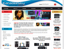 Tablet Screenshot of karaokesky.com